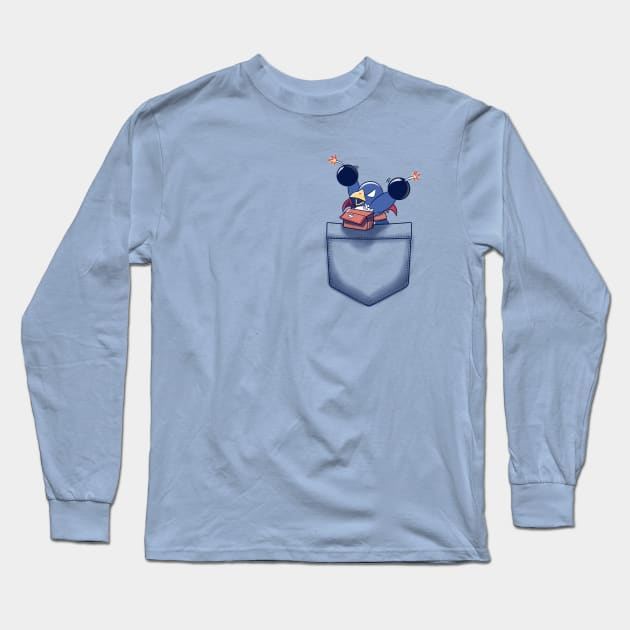 Pocket Prinny Long Sleeve T-Shirt by TechraNova